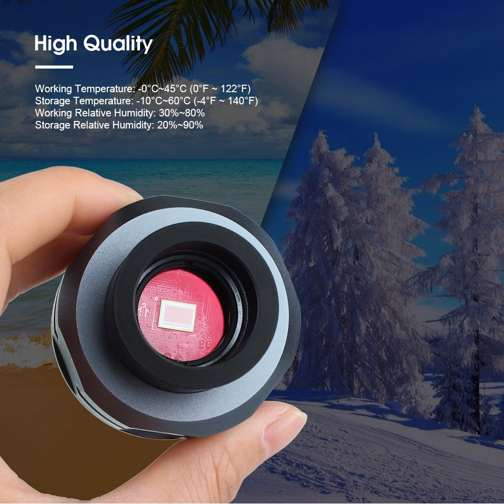 Câmera Planetária SVBONY Astronomy 1.25'' CMOS Câmera de Telescópio Ocular Digital USB 2.0 para Fotografia Planetária SV105