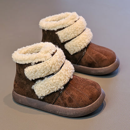 Thick Warm Plush Boots For Children 2025 New Designers Teenager Kid's Padded Boots Outdoor Hiking Boy's Girl's Snow Boots