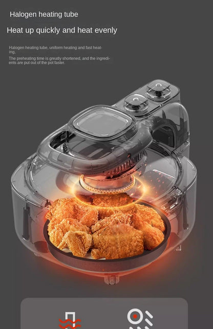 Flip-free air fryer double-layer fryer household large-capacity electric fryer fully automatic French fries machine