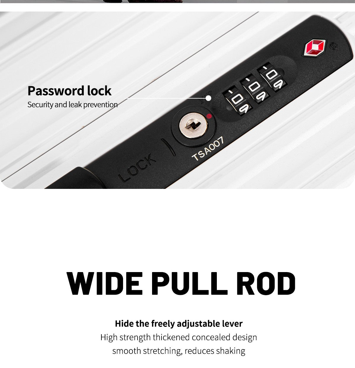 Classic Fashion Unisex New Roller Luggage Letter Design Large Capacity Business Travel Luggage