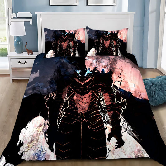 Anime Solo Leveling 3D Printed Bedding Set Comforter Duvet Cover King Queen Twin Size Birthday Gift Adult Boy Bedroom Decoration