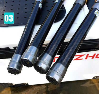 Vara de Pesca e Carretilha de Fibra de Carbono 1.8-3.6m Super Dura Vara de Pesca Telescópica Kit Carretilha de Spinning Resistência Máxima 3-8kg Pesca