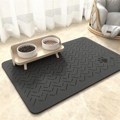 Jogo Americano para Cães e Gatos, Tapete Comedouro, Bebedouro, Alimentação para Cães e Gatos, Tapete de Secagem Rápida, Impermeável, Almofada para Comedouro de Animais de Estimação