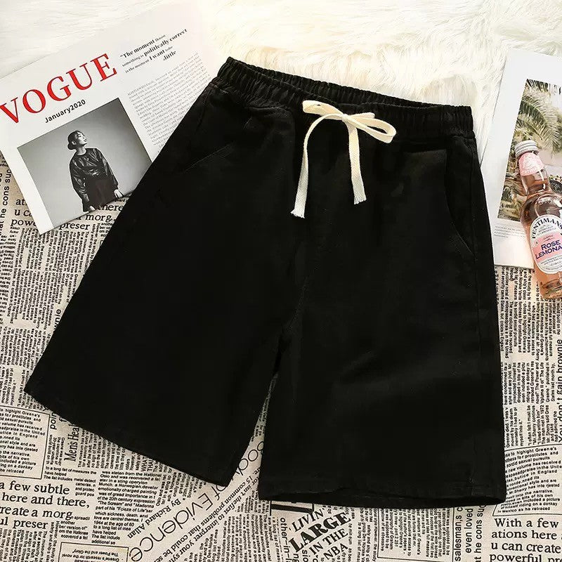 Summer men's seven inch jeans fashion design men's jeans slim fit straight leg short jeans casual loose wide leg denim shorts