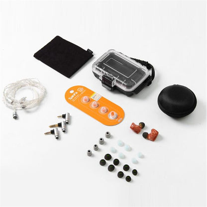 Sound Rhyme DTE500 Fone de Ouvido HiFi 2Est+ Knowles 2Ba + 1Dd Tribrid 5 Drivers Monitores Audiófilos Fone de Ouvido Intra-auricular