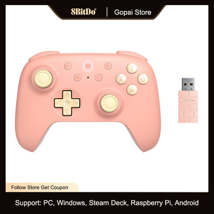 8BitDo Ultimate 2C Wireless Gaming Controller Hall Effect Joystick for PC, Windows 10, 11, Steam Deck, Raspberry Pi, Android