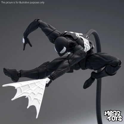 Mess Toys Boneco Homem-Aranha Terno Preto Vizinho Simbionte MessToys Boneco de Ação Vizinho Escarlate Brinquedo CT Toys Homem-Aranha Preto Vermelho