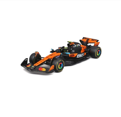 Bburago 1:43 F1 BWT Alpine Modelo Com Capacete 2025 Miniatura de Liga Carro de Corrida de Fórmula Brinquedo MCL39 W16 SF25 RB21 Japonês