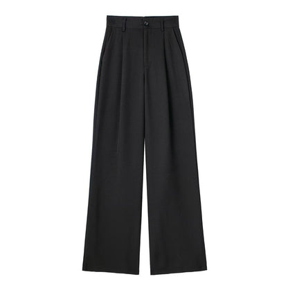 HXAO Women 2024 Wide leg Pants Baggy High Waist Pants Women's Wide Trousers Black Office wear Wide Pants Woman Autumn Trousers