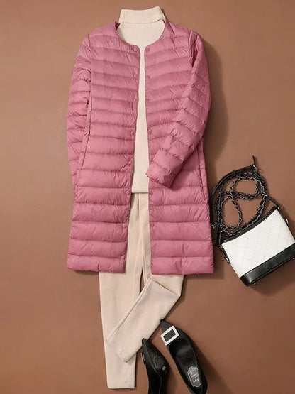 S/M Women Winter Coats 2024 New Autumn Winter O-Neck Female Thin Duck Down Jackets Portable Windproof Puffer Parkas 0-10?