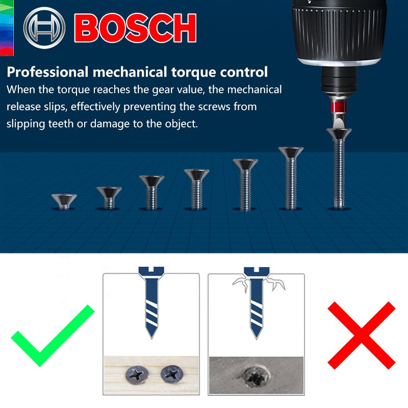 Parafusadeira sem fio BOSCH GO 3 3.6V Bateria de íon de lítio Recarregável Furadeira sem fio com caixa Conjunto de ferramentas profissionais Bosch go3