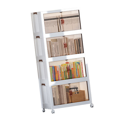 Clearance Deal Folding Children Snack Storage Cabinet Space Saving Organizer Multifunctional Plastic Living Room Baby Wardrobe