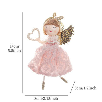 2024 New Year Gift Cute Christmas Angel Doll Xmas Tree Ornament Noel Deco Christmas Decoration for Home Natal Navidad 2023 Decor