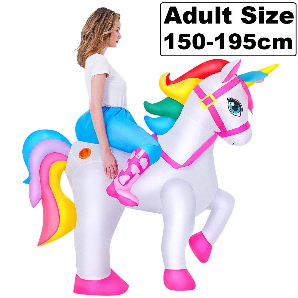 New Riding Animal Inflatable Costume Anime Suits Dress Mascot Purim Halloween Christmas Party Cosplay Costumes for Adult