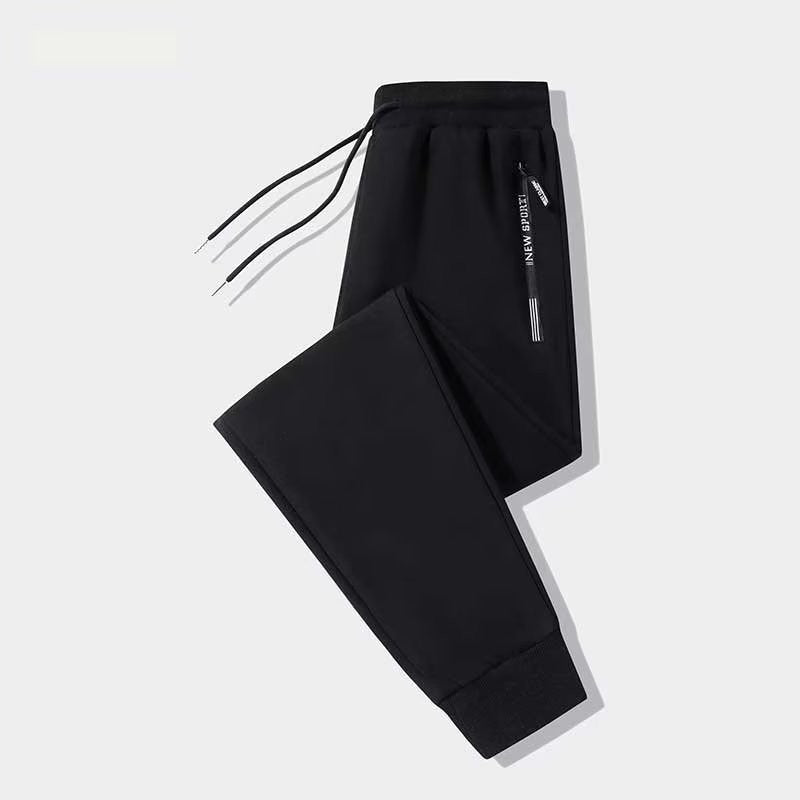 Calça casual masculina primavera e outono nova solta reta calça comprida calça jogger esportiva da moda