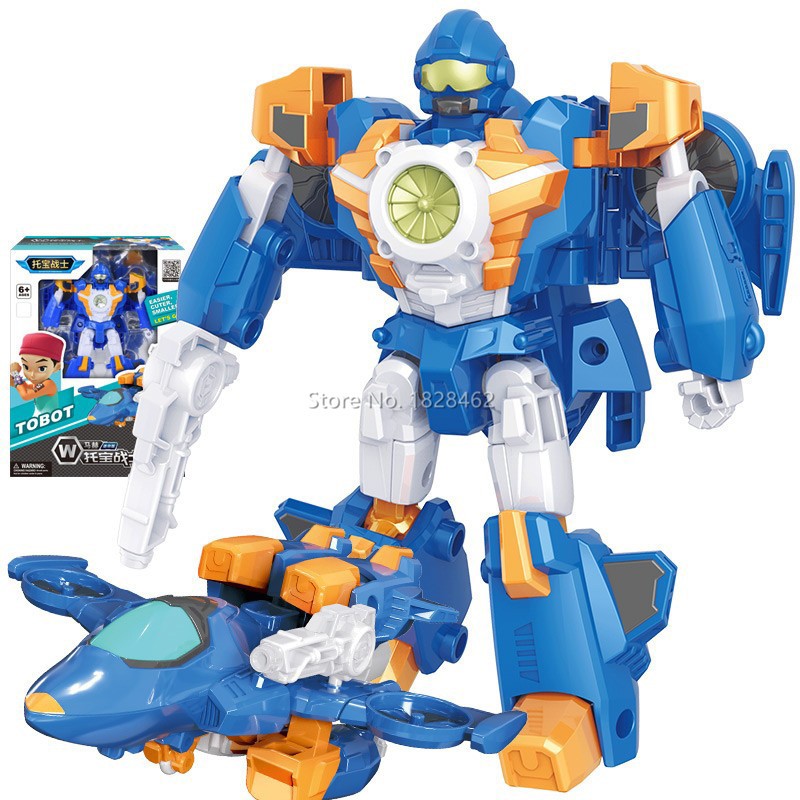 Mini Robô de Transformação Tobot Brinquedos Coreanos Desenhos Animados Irmãos Anime Tobot Deformação Carro Avião Brinquedos para Crianças Presente