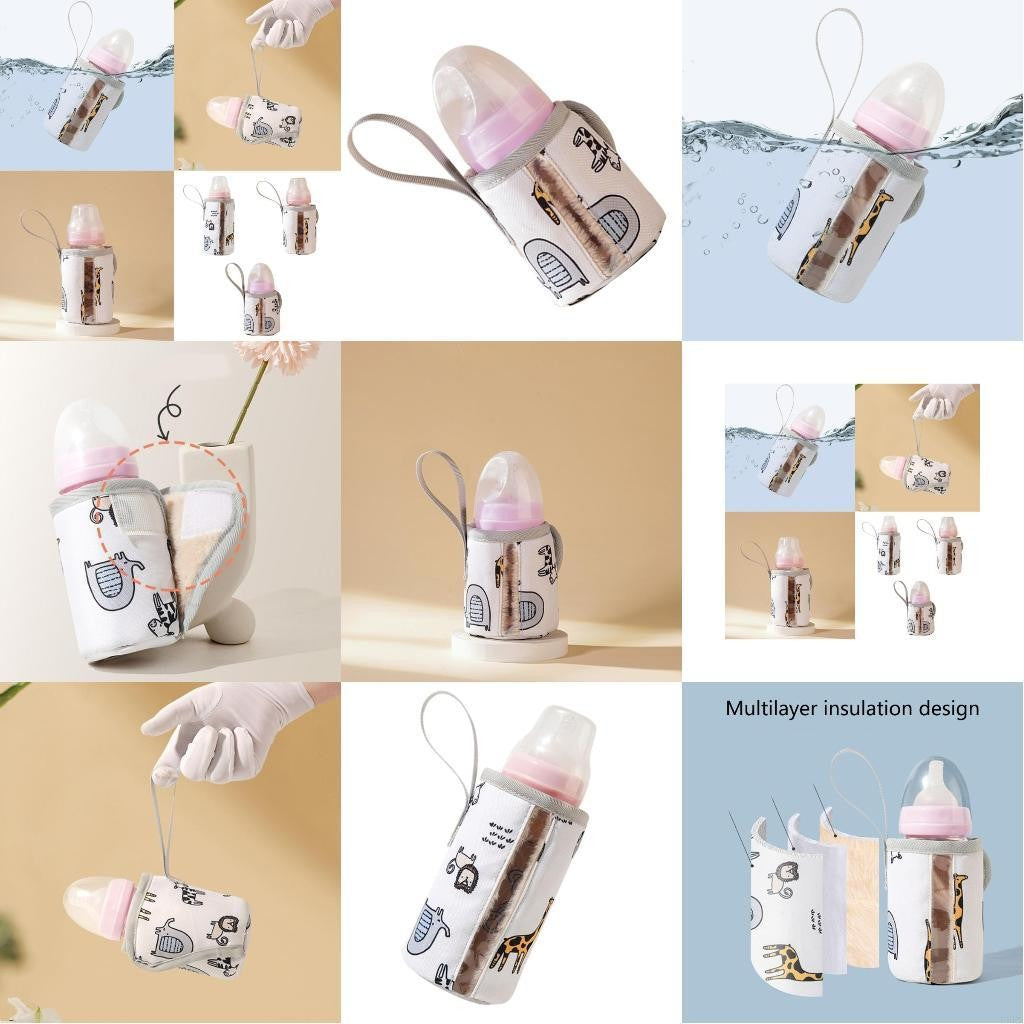 Baby Feeding Bottle Warm Cover Baby Bottle Insulator Sleeve Milk Bottle Protector Bottles Warm Keeping Cover Washable L8RB