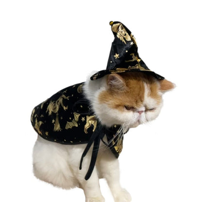 Nova Capa de Bruxa de Halloween, Capa de Gato Mago, Capa para Pets, Fantasia de Festival, Fantasia de Transformação