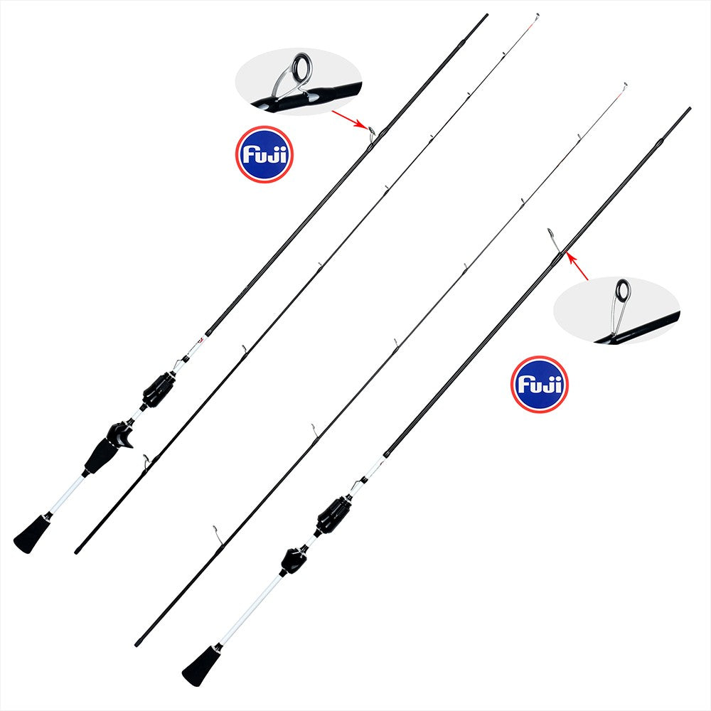 BIUTIFU Spinning Casting Ultralight Rod 1.8/1.92m T800 Carbon Fiber Fuji Ring 0.2-8g Solid Tip For Lure Trout Fishing Phishger