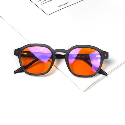 SHINU sleep better red lenses blue light filter glasses for men orange eyepieces gaming glasses Sleep aid glasses man customized