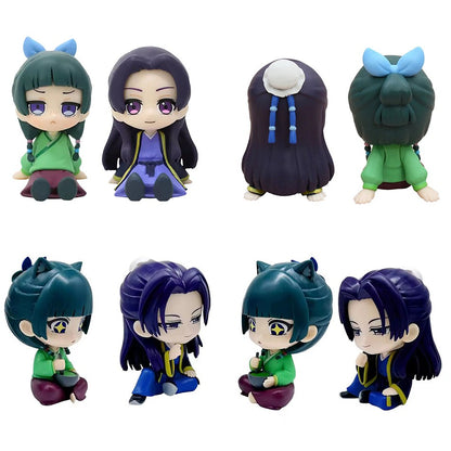 The Apothecary Diaries Maomao Jinshi Q Version Mini Figure Anime Periferia Kawaii Sentado Brinquedos Enfeites de Carro de Mesa Modelo Presentes