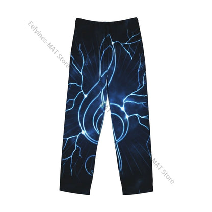 Cute Hedgehog Mens Pajamas Pyjamas Pants Lounge Pants Sleep Bottoms