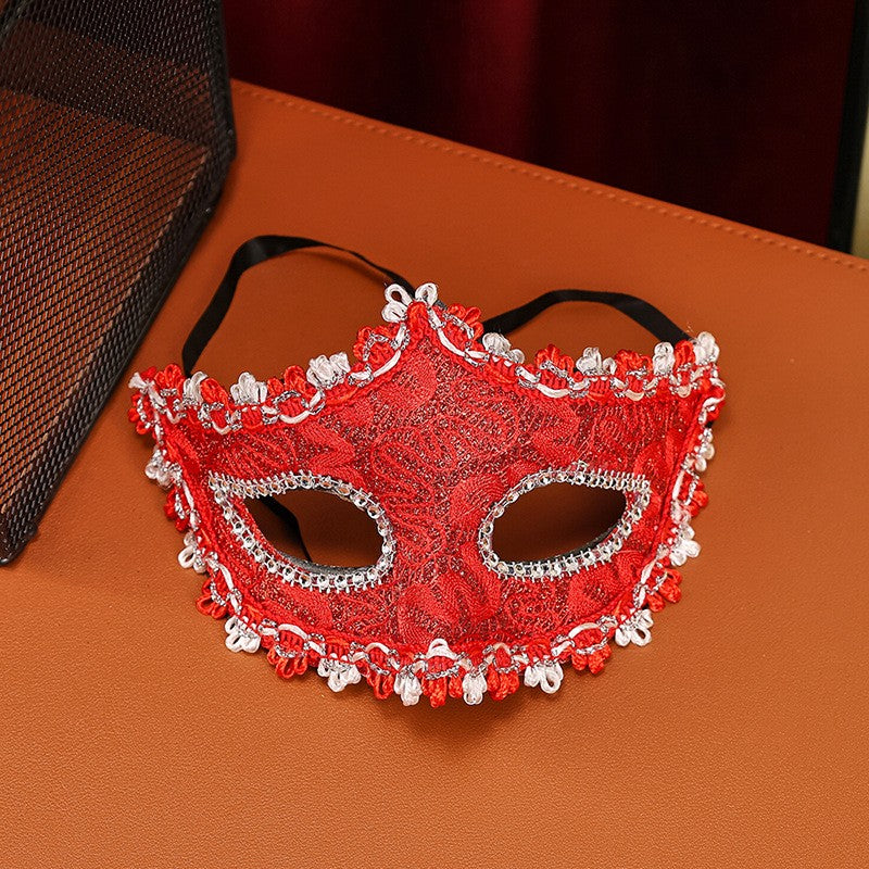 High-End Makeup Ball Mask, Half-Face Party Costume Accessory, Unisex Design for Birthdays & Festivals, Perfect for Men & Women