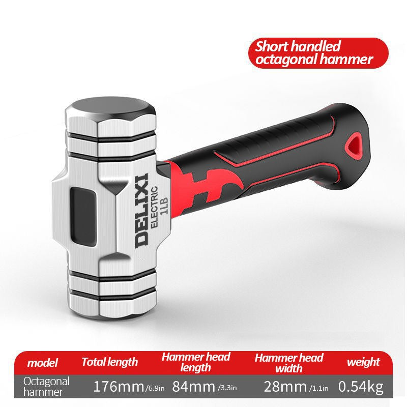 Martelo de Garra Multifuncional Mini DELIXI ECECTRIC, Martelo Antiderrapante e Antichoque, Profissional, Ferramenta Manual Magnética para Trabalhos em Madeira