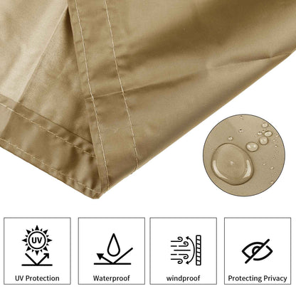 Balcony Privacy Screen Cover Fence Patio Waterproof Shade Cloth 95% UV Protection Shield Deck Shade Sail Garden Porch Pool Decor