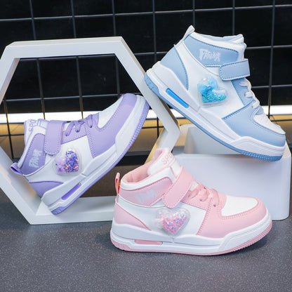 Unisex Kids' Casual Sports Flat Shoes Autumn Winter Fashion Smooth Bottom Boys' And Girls' Footwear for Indoor And Outdoor Use