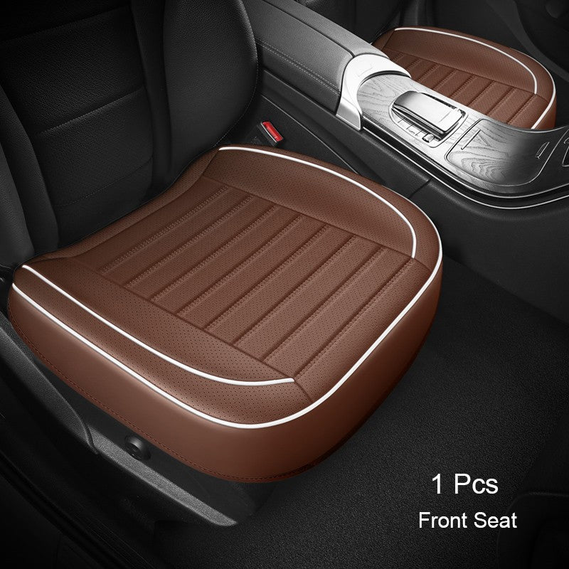 1Pcs PU Leather Car Universal Seat Cover Interior Auto Seat Kits Cushion Four Seasons Protector Mat Front Rear Rows Accessories
