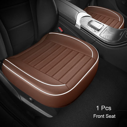 1Pcs PU Leather Car Universal Seat Cover Interior Auto Seat Kits Cushion Four Seasons Protector Mat Front Rear Rows Accessories