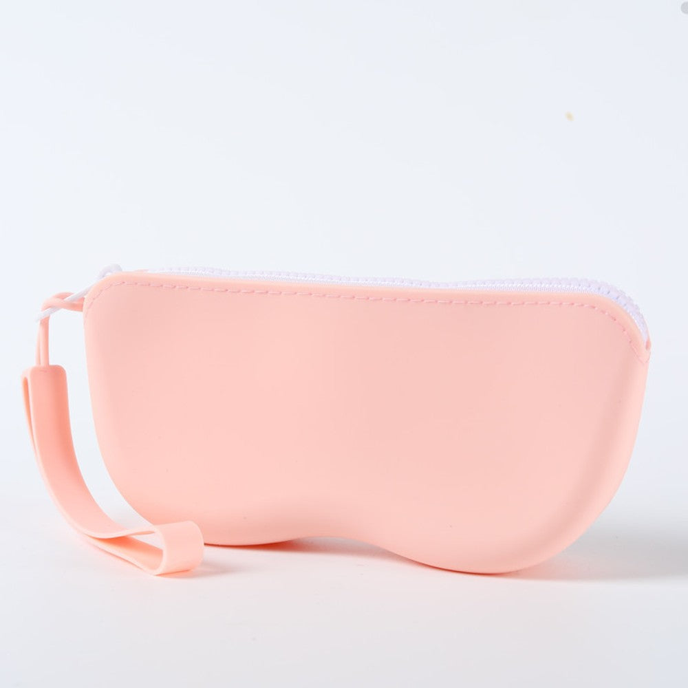 Soft Silicone Zipper Glasses Bag Storage Waterproof Bag Cosmetic Coin Bag for Women Girls Dustproof Glasses Box