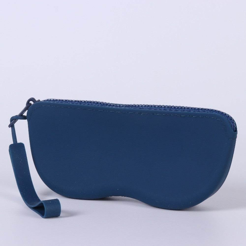 Soft Silicone Zipper Glasses Bag Storage Waterproof Bag Cosmetic Coin Bag for Women Girls Dustproof Glasses Box