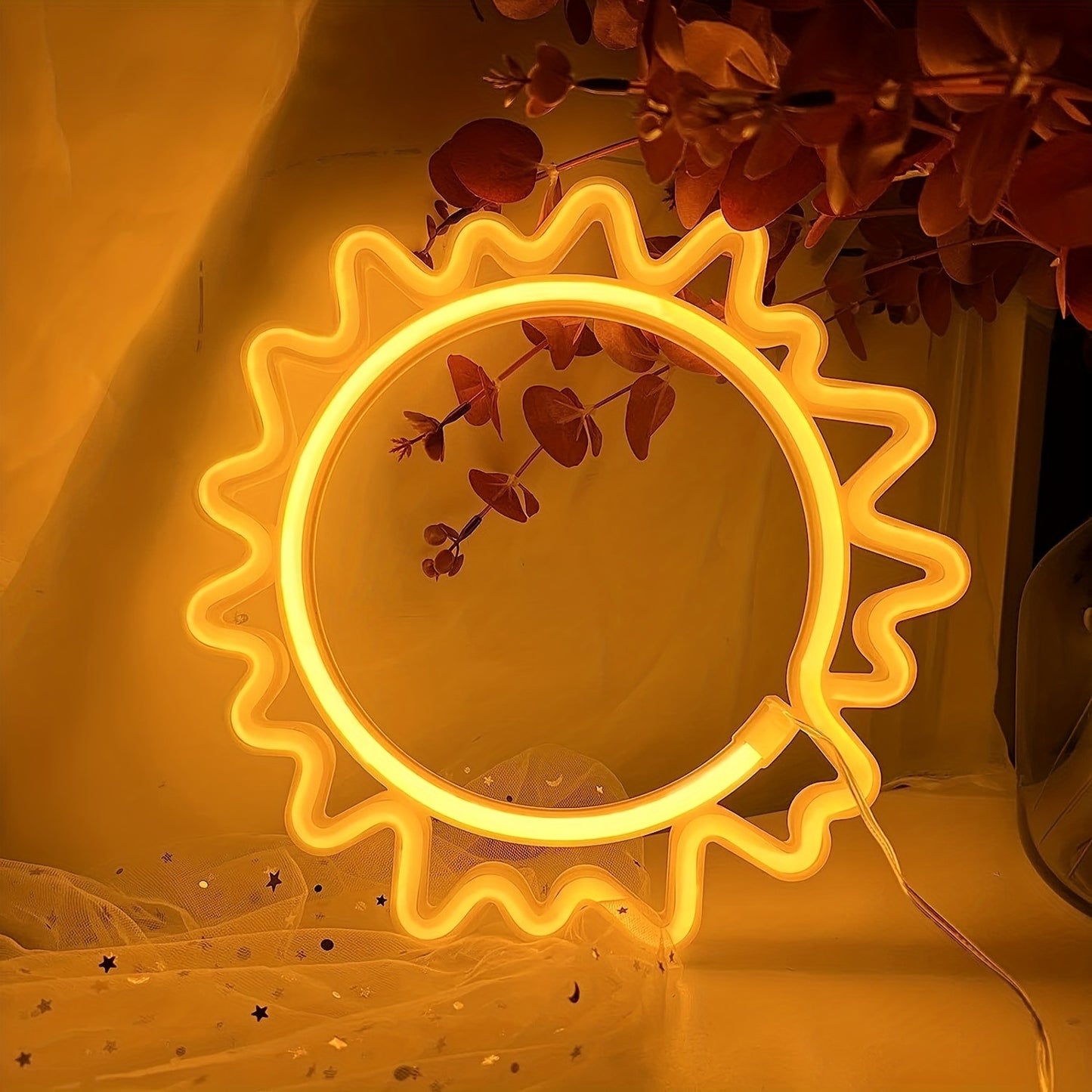 1 Piece, Decorative Neon Light for Modern Art Ambiance, Holiday Party Christmas Wall Decoration, Wedding Scene Graduation Gift, USB or Battery Powered (Battery Not Included)