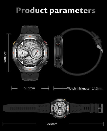 Smartwatch COLMI V75 GPS 2024 Tela Ultra HD de 1.45" GPS e Bússola Integrados Faz/Recebe Chamadas Bateria de 650mAh