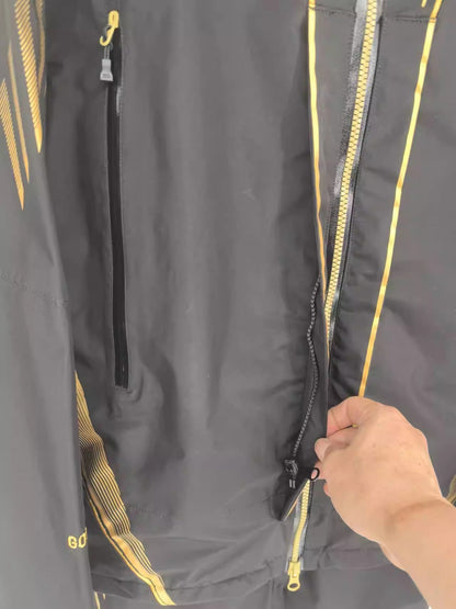 Jaqueta e calça de pesca DW à prova d'água, trajes de lã quente GOTX com logotipo, DR-1008T, conjunto de roupas de inverno, novo, 2 peças