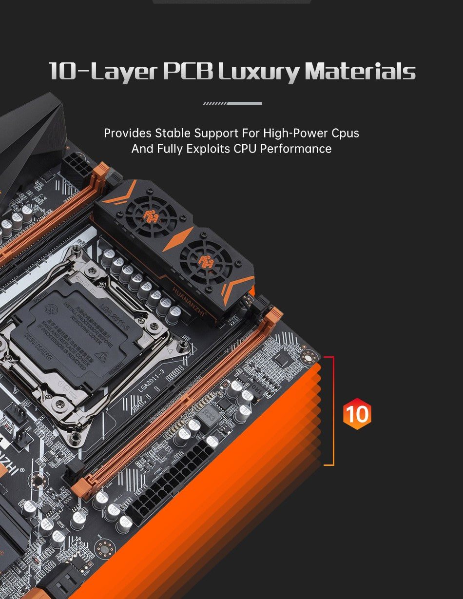 Placa-mãe HUANANZHI X99 BD4 LGA 2011-3 XEON X99 suporta Intel E5 2640 2666 2670 2696 2678 V3 V4 DDR4 RECC NON-ECC NVME NGFF