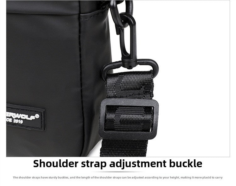 Simple Mini Men Crossbody Bag For Phone Side Bag Casual Waterproof PU Leather Shoulder Bag Business Small Messenger Sling Bags