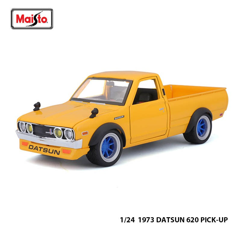 Maisto 1:24 Tokyo MOD Nissan 1973 Datsun 620 Pick-up carro de liga leve modelo artesanato decoração coleção brinquedo ferramenta presente fundição sob pressão