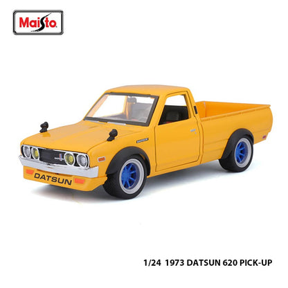 Maisto 1:24 Tokyo MOD Nissan 1973 Datsun 620 Pick-up carro de liga leve modelo artesanato decoração coleção brinquedo ferramenta presente fundição sob pressão