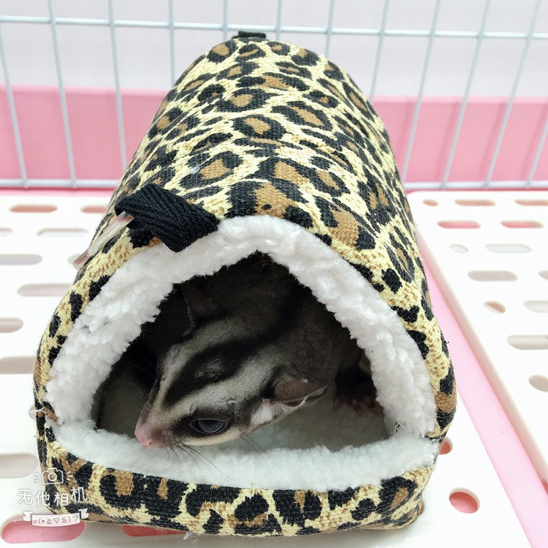 Ninho de Hamster Bolsa de Mel Esquilo Ramo de Flor Brilhante Porquinho-da-índia Porco-da-holanda Gato Longo Suprimentos de Aquecimento de Inverno para Animais de Estimação Gaiolas de Algodão
