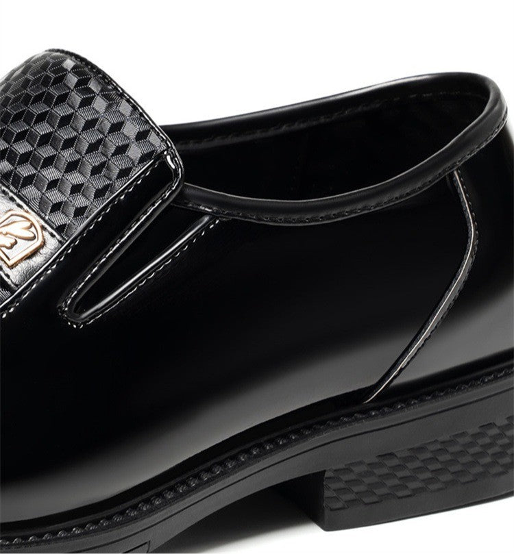 Business Formal Leather Shoes for Men Solid Color Fashion Casual Loafers Male Spring Autumn New Designer Dress Shoes Man