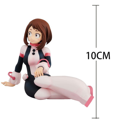 Anime MHA My Hero Academia figura Ochaco Sentada Action Figure Uraraka Ochako pvc Coleção Modelo Presente Boneca 10cm