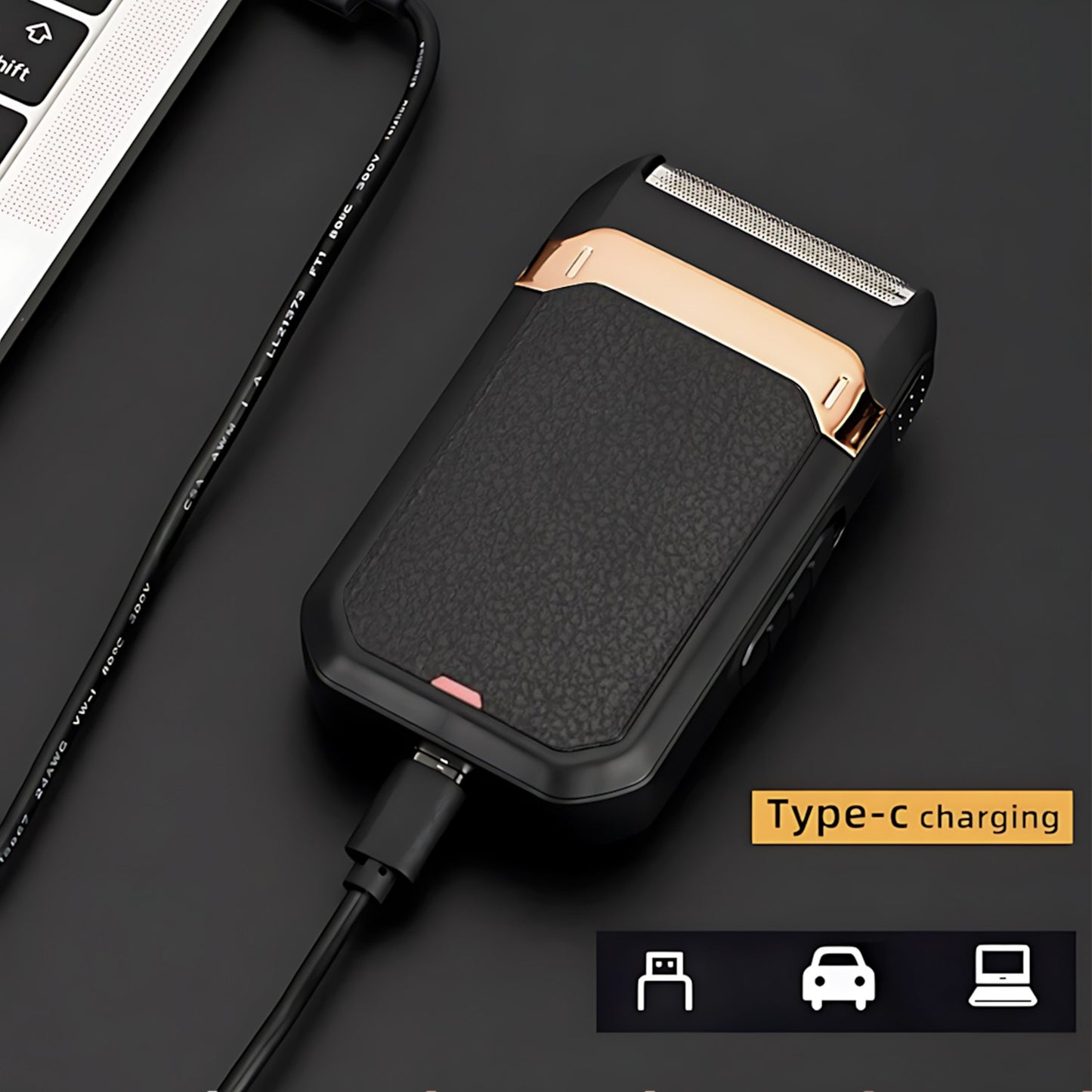 Beard Shaver Electric Sideburns Trimmer For Man With Nail Clipper Cutter Rechargeable Lithium Battery