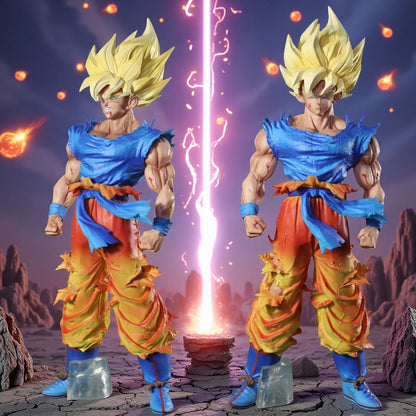 27cm Dupla Face Dragon Ball Z Son Goku Figure Super Saiyan Son Goku Bonecos de Ação Estátua de Pvc Coleção Modelo Brinquedos de Presente