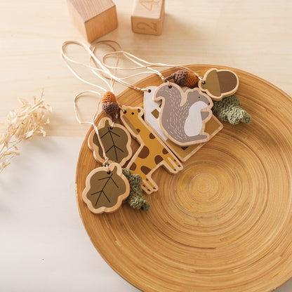 Móbile de Berço de Madeira, Chocalho e Mordedor, Brinquedos Sensoriais para Bebês, Brinquedos de Atividades para Carrinhos, Presentes para Ginásios de Bebês Recém-Nascidos