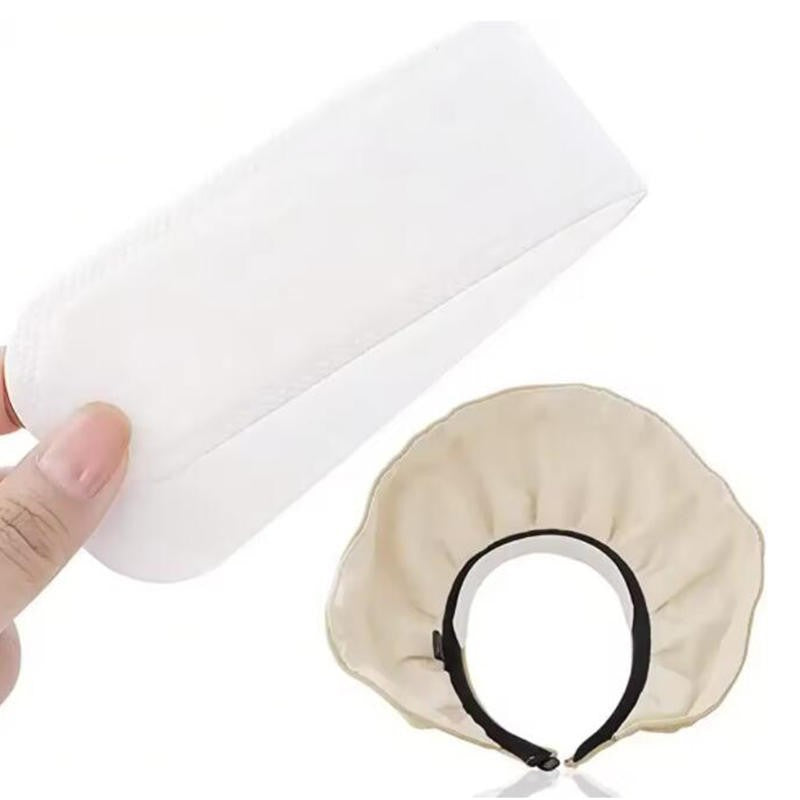 10/100pcs Hat Sweat Absorber Stickers Women Men Cotton Anti-dirt Sports Belt Cap Rim Invisible White Tape Hat Reducer Liner Pad