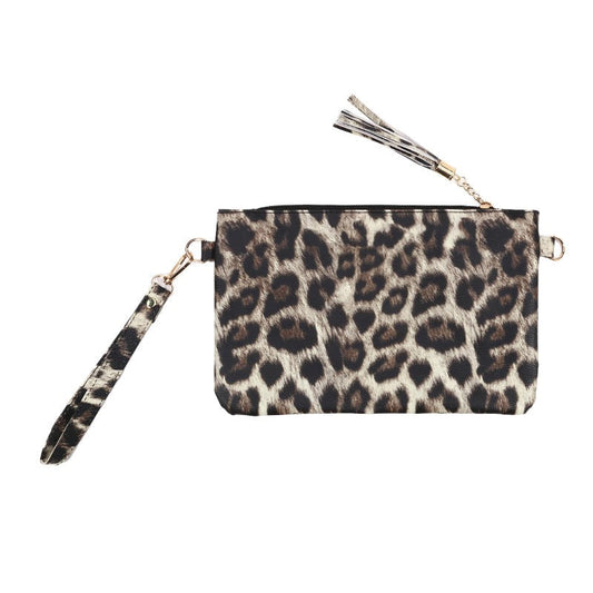 Women Clutch Bag Leopard Print Long Wallets Female Fashion Design PU Leather Wallet Messenger Bag Ladies Elegant Handbag NEW