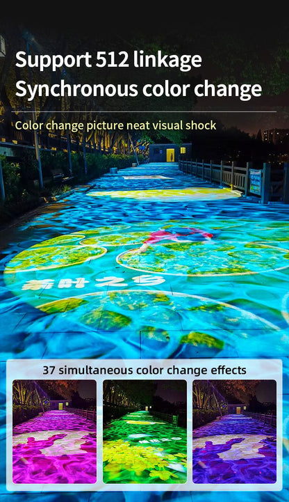 Waterproof Outdoor Water Wave Oecen Wave Light Water Wave Effect Projector with gobo projector